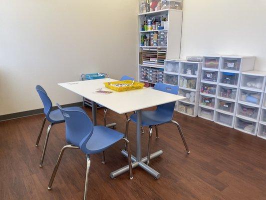 We worked with a local Children's Counseling Center - to design, supply, and install a welcoming environment.