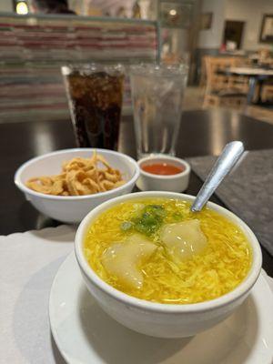 My special request egg drop / Wonton Soup!