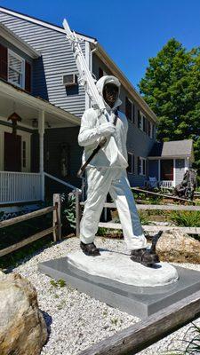 10th Mountain Infantry Soldier Statue in Stowe, VT