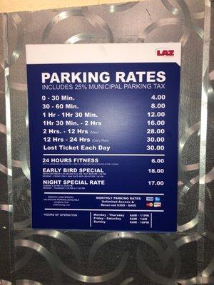 Parking Rates