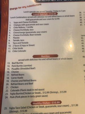 Menu 1/8