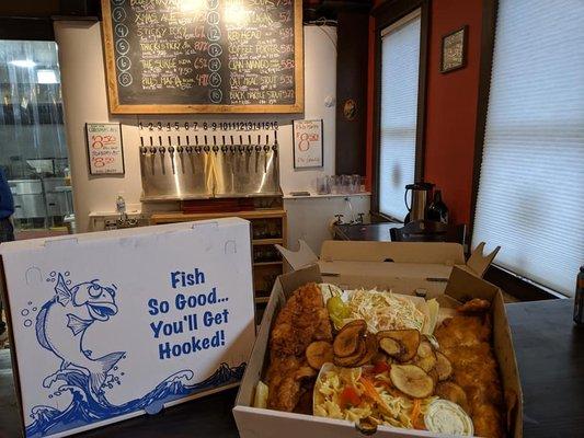 Beer battered Haddock every Friday and Saturday