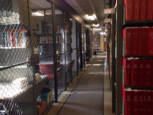 "Office cages" on the 5th floor of Mugar