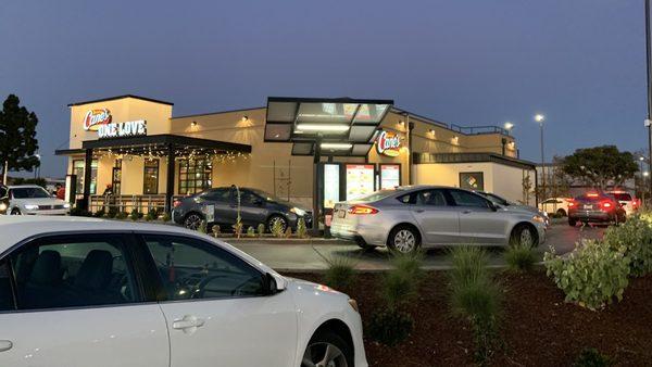 The drive thru lines on a Friday evening moved quickly