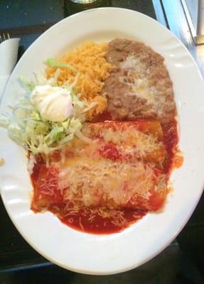 Cheese enchiladas