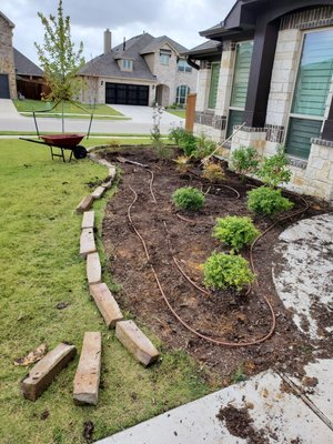 Landscape Mulch Job