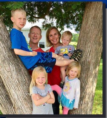 Drs. David and Tiffany with their four children.