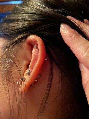 Cartilage piercing SLANTED