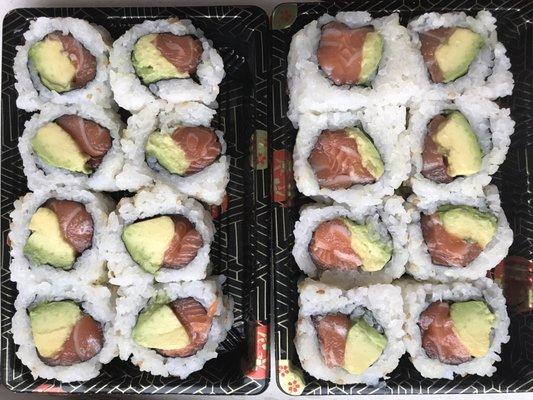 Salmon Avocado Sushi Rolls! So delicious and fresh