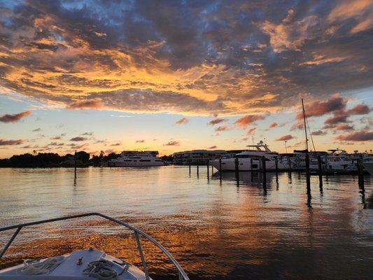 Heading Out at sunset