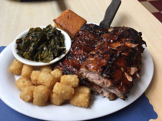 St. Louis & baby back rib combo DELICIOUS