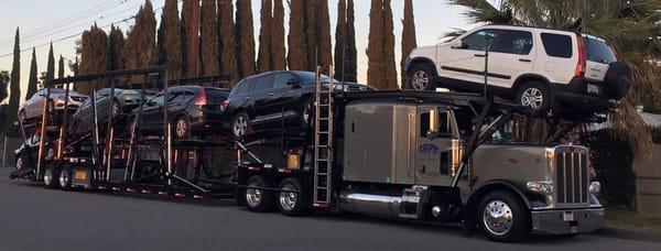 Our car carrier in California