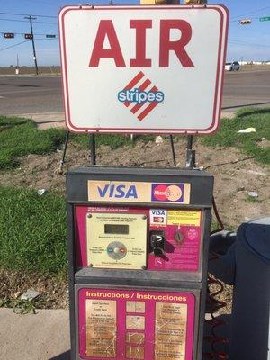 What a life-saver air pumps can be when they accept cards.