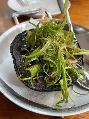 Charred eggplant