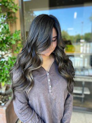 ash blonde balayage