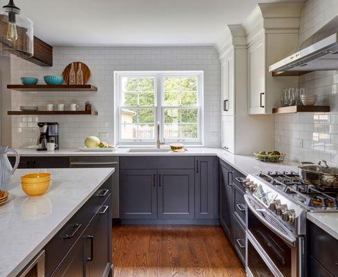 Modern Rustic Kitchen Renovation with custom counter tops.