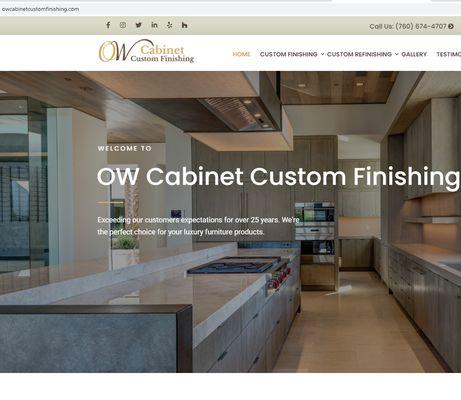 Our most recent custom website design was for a local business. OW Cabinet Custom Creations were a great company to work with!