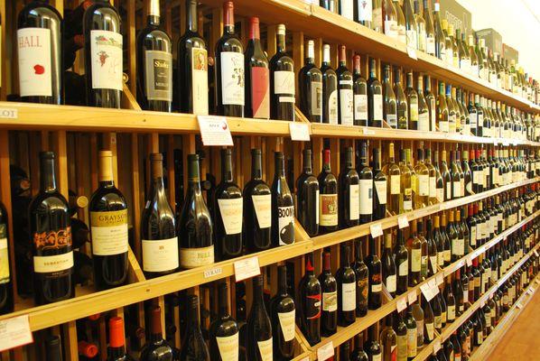 We stock over 600 labels of wine.