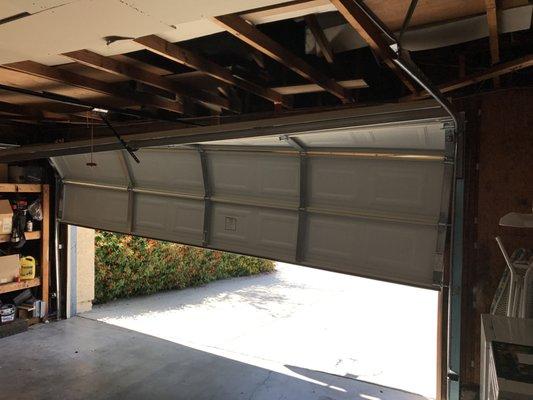 Before photo Simi Valley garage door repair.