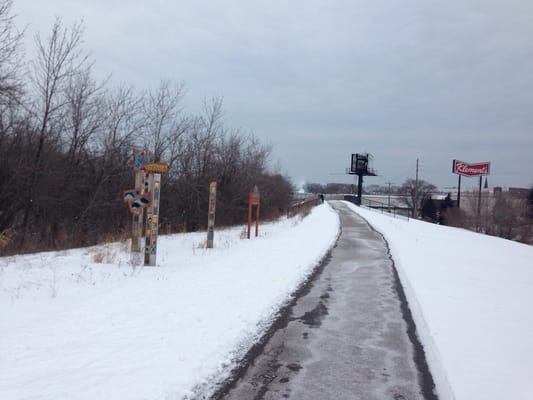 Plowed for winter biking! 2915 Jan