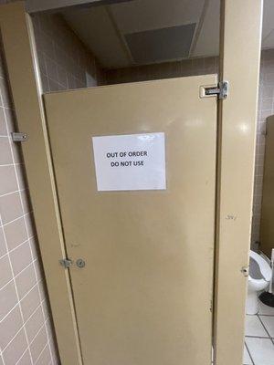 Another broken down's bathroom stall