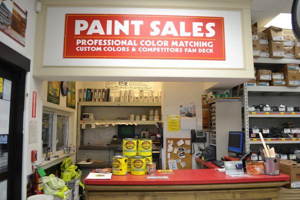 Our professional paint team is always available to assist with whatever paint needs you have.