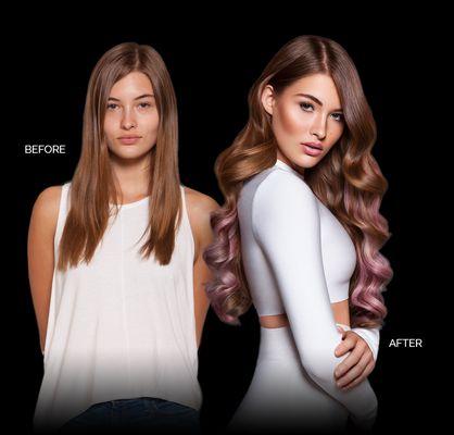 Best Hair Extensions-fast method with Hot Heads Brand.