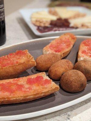 Bacalao Croquetas,  Calamar Croquetas.