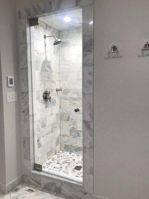 Sapphire (clear) shower door