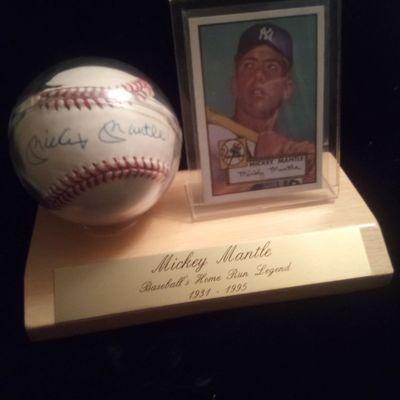 I have a Mickey mantle signed baseball home run legend for sell