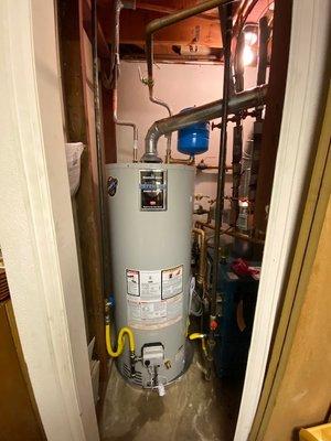 50 gallon water heater install