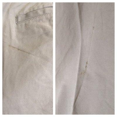 New stains that appeared after dry cleaning ($3.5)