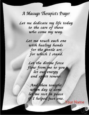 Massage Therapists Poem