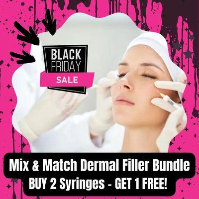 BLACK FRIDAY DEALS HAVE DROPPED! Dermal filler bundles, buy 2 syringes, get 1 FREE at Express Med Spa in La Grange!