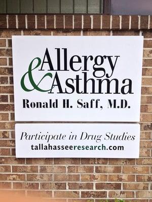 Allergy & Asthma Diagnostic Treatment Center office of Dr. Ronald Saff and Chrissey Stabley