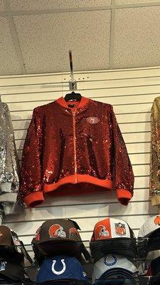 49ers sparkly jacket