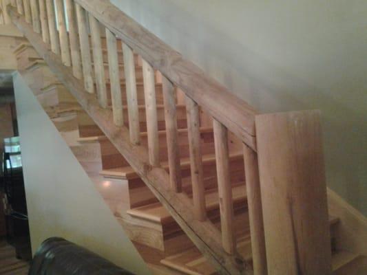 drywall, stairs and railings