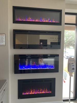 Electric fireplaces