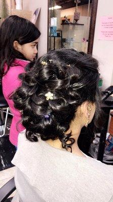 Beautiful updo done by Adara Salon!