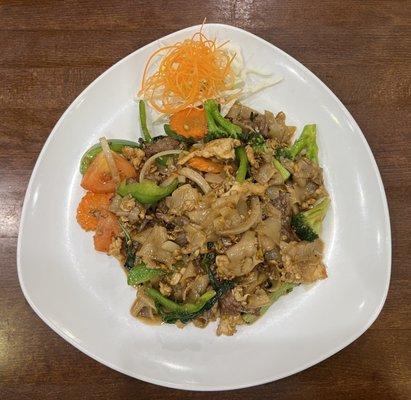 Drunken Noodle (Pad Kee Mow)  Chicken & Beef..... AMAZING!