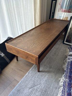 Restored wood coffee table