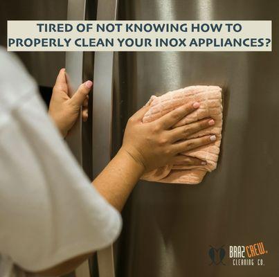 Tired of battling those annoying streaks on your stainless steel appliances? We feel you!
 
 #housecleaning #apartmentcleaning