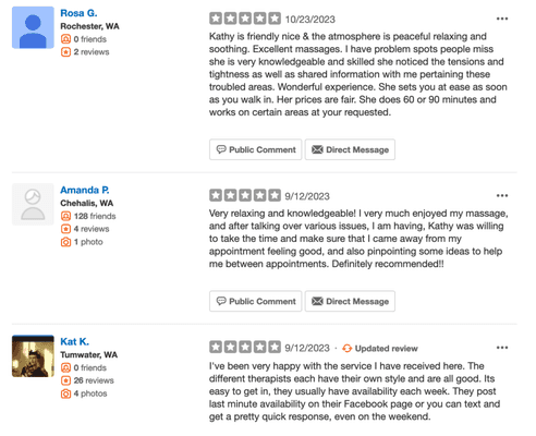 Yelp is refusing to show our reviews for some reason.. but here a re a few.