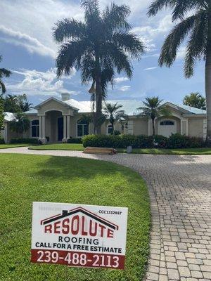 Naples, FL Tilcor Metal Roof system installation