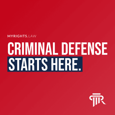 Criminal Defense Starts Here. Call My Rights Law for a Free Consultation