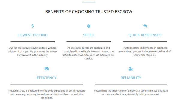 Trusted Escrow - Escrow Service - Escrow Companies