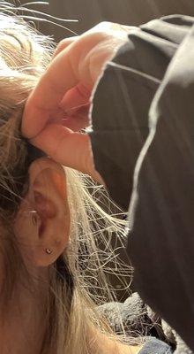 Tragus piercing