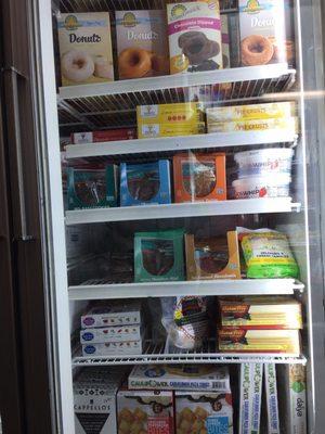 Freezer dedicated to gluten free items. She has more selection than my Sprouts in Southern California has!!!