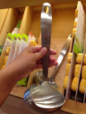 Stainless-Steel Ladle with Strainer ($19.95)