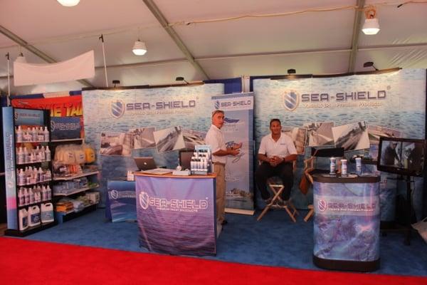 Design and fabrication of Sea-Shield Marine Products Trade Show Display for Fort Lauderdale Boat Show.